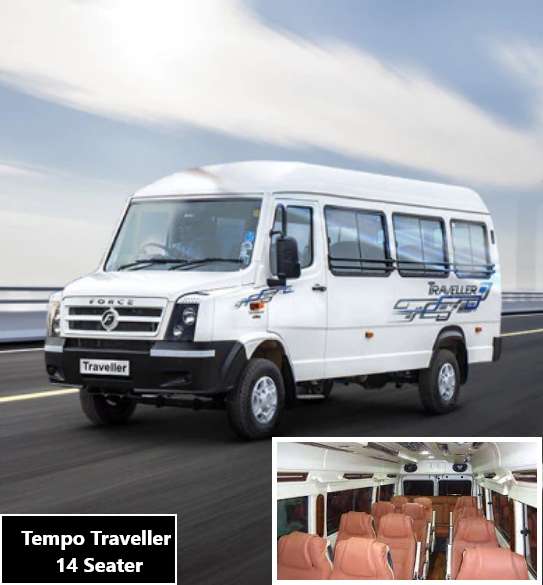 tempo traveller 14 seater price in ahmedabad