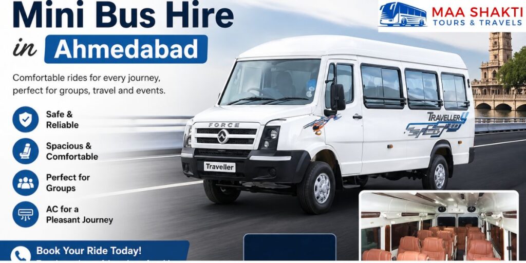 mini bus hire in Ahmedabad
