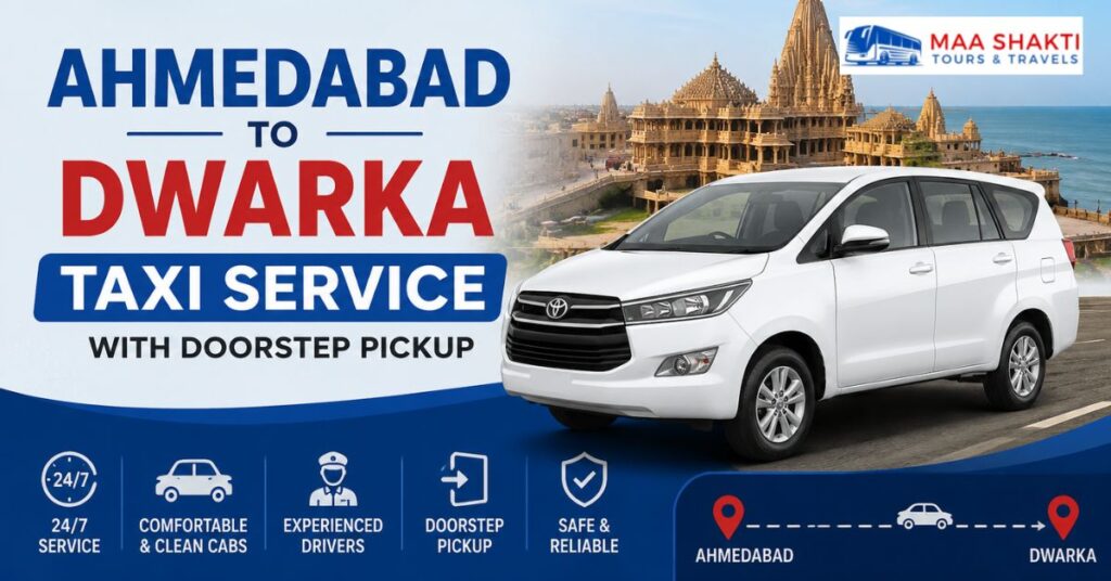 ahmedabad to dwarka taxi service